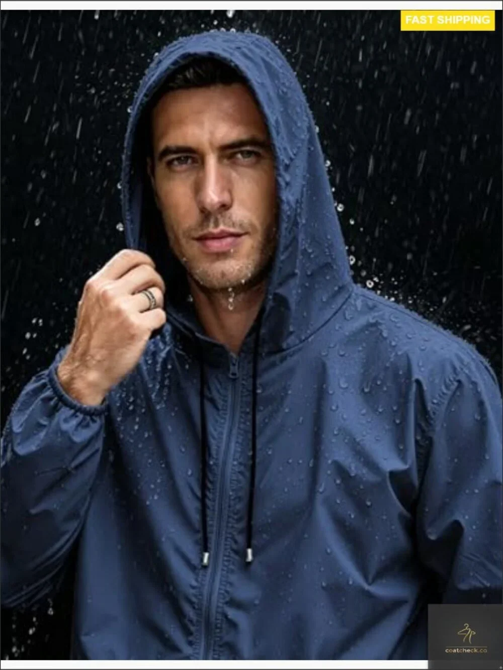 Lightweight Waterproof Rain Jacket with Hood Packable Windbreaker Hiking